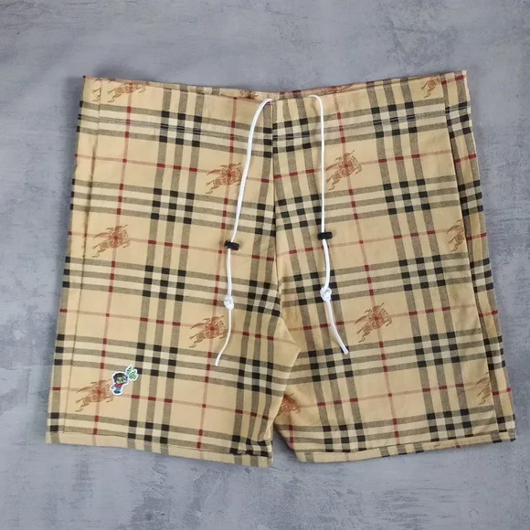 Limited Edition Reworked Vintage 'Burberry' Boom Box Benny Unisex Shorts - Picture 8 of 12